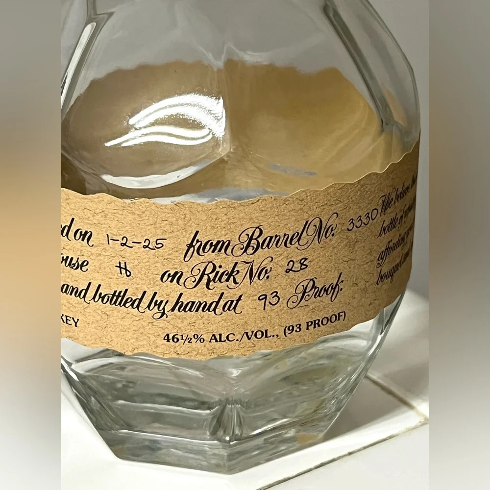 Blanton's Single Barrel Bourbon Whiskey EMPTY Bottle Horse & Jockey Stopper 8.5
